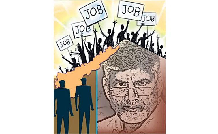 Labor force survey Andhra Pradesh at bottom in job creation
