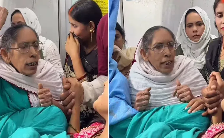 UP woman threatens daughter in law in labour room viral video