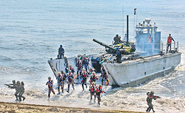 India show tri-service might in Exercise Trishul