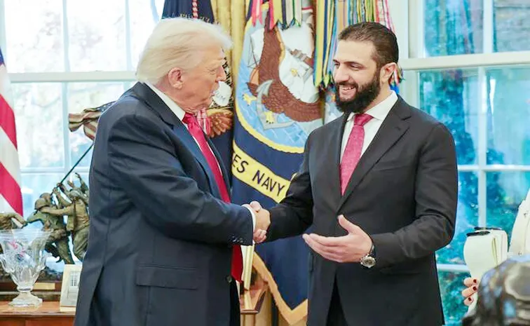 Sakshi Editorial On Donald Trump Meeting With Ahmed al Sharaa