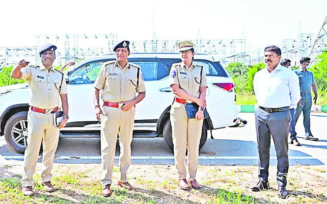 గ్లోబల్‌ సమ్మిట్‌ ప్రాంతాన్ని పరిశీలించిన సీపీ 
