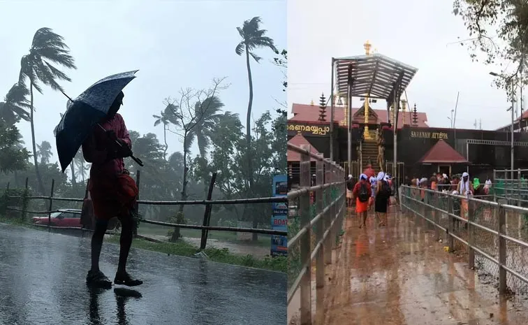 Heavy Rains Alert For Kerala Amid Sabarimala temple to open tomorrow3