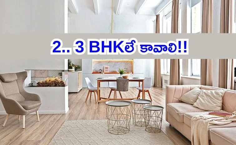 Demand for 2 3 BHK Apartments Real estate