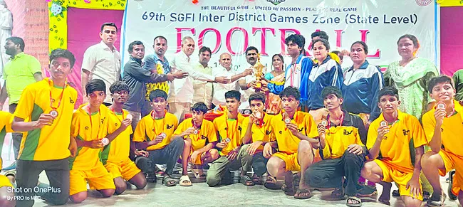 రాష్ట్రస్థాయి ఎస్‌జీఎఫ్‌లో 3వ స్థానం 