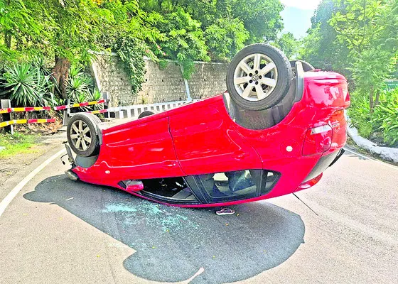 తిరుమల రెండో ఘాట్‌లో ప్రమాదం 
