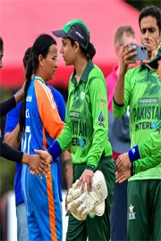 Amid rising tensions, India and Pakistan women’s blind teams share post match handshake