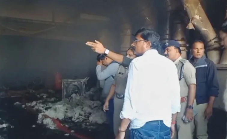Fire Breaks Out at Sri Salasar Balaji Textile Ginning Mill in Mahabubnagar