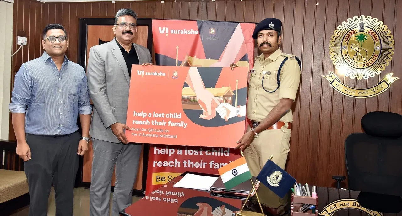kerala police unveil vi security band to track children at sabarimala