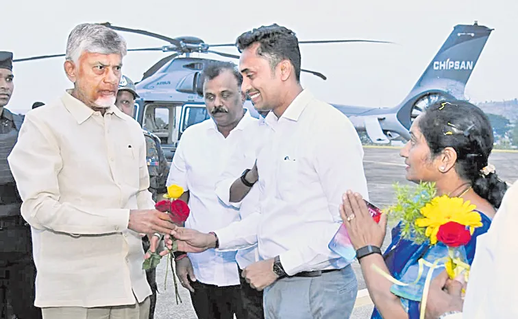 CM Chandrababu return Andhra Pradesh after 3 days
