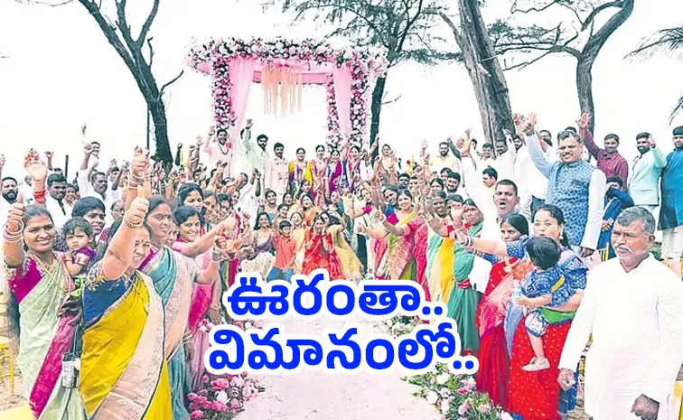 Man Books An Entire Plane To Travel With Village For His Son Wedding