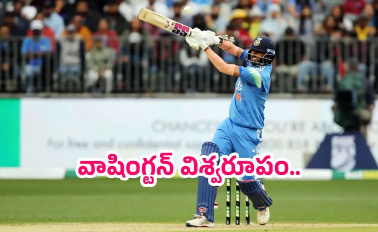 Washington Sundar helps India level series amid tactical blunders