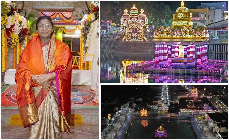 President of India Droupadi Murmu reached Tirumala