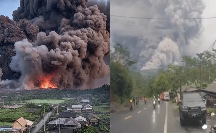MASSIVE volcano eruption in Indonesia Video Viral