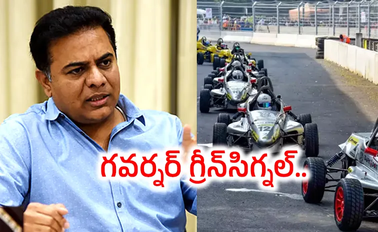 Telangana Governor Given Permission To E Car Formula Case KTR