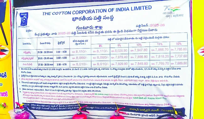 పత్తి కొనుగోళ్లలో నిబంధనాలు