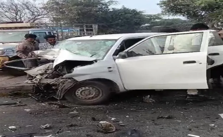 Cars Road Accident At Rangareddy