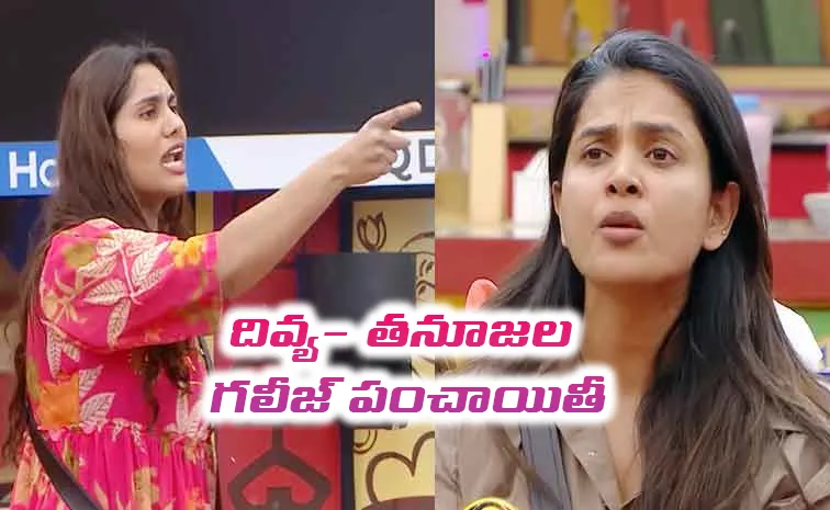 Bigg Boss 9 Telugu: Bigg Fight Between Divya and Thanuja Puttaswamy