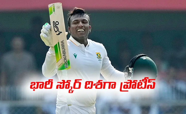 Muthusamy century lifts South Africa to 428-7 at lunch