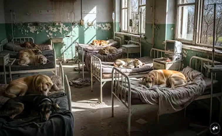 Dogs Seen Resting On Government Hospital Beds In Madhya Pradesh