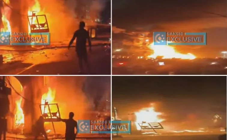 Major Fire Accident In Old Basti Shalibanda Hyderabad
