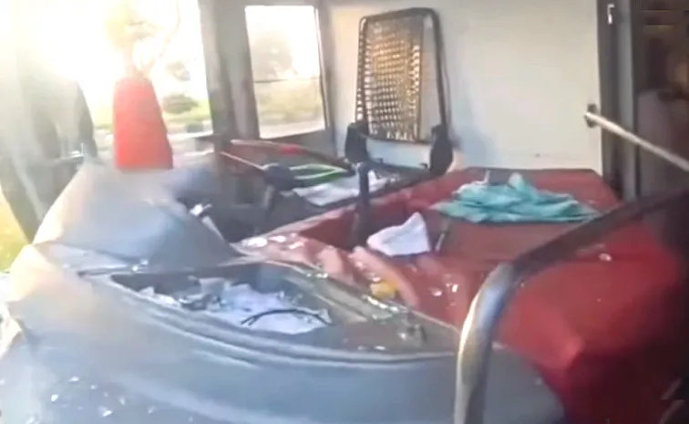 Road Accident At Krishna Gannavaram