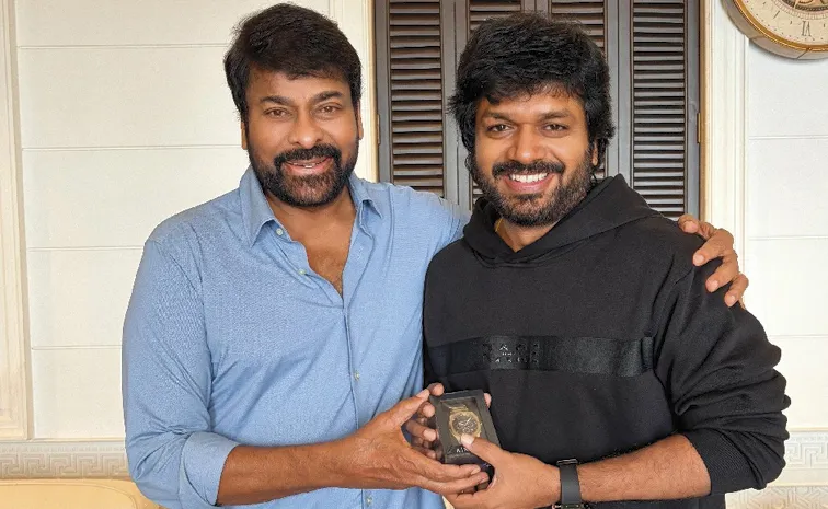 Megastar Chiranjeevi gifts director Anil Ravipudi a special watch on his birthday