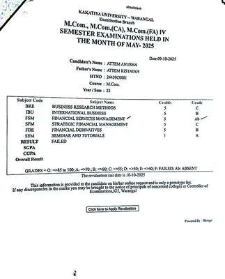 పీజీ విద్యార్థుల ఫలితాలు తారుమారు