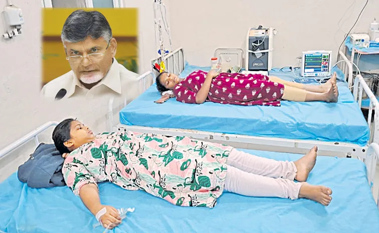 Chandrababu govt negligence Spoiled Food To welfare hostel students