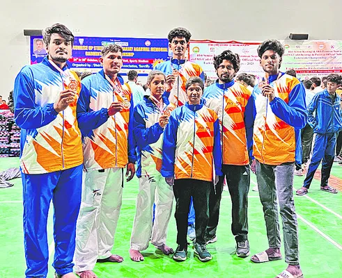 తైక్వాండో పోటీల్లో ఉమ్మడి జిల్లాకు పతకాలు