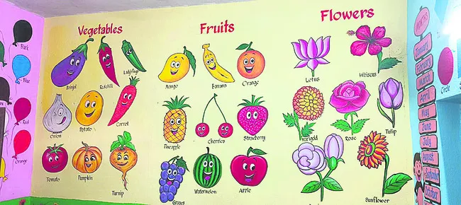 చిన్నారులను ఆకట్టుకునేలా బడి