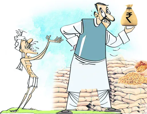 ధాన్యం దళారుల పాలు 
