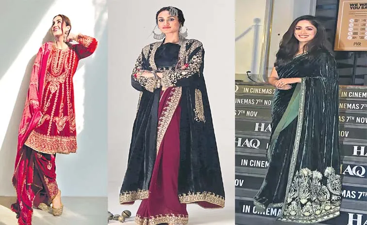 Fashion Tips : Velvet Takes Center Stage in Bollywood's Winter Fashion 