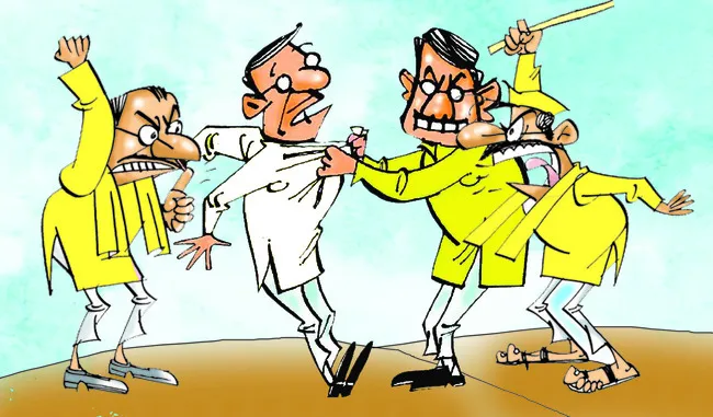 గొర్రెల కాపరిపై  టీడీపీ నేతల దాడి 