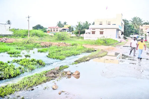 జిల్లాకేంద్రంలో అధ్వాన స్థితిలో పాటుకాల్వలు, పెద్దనాలాల