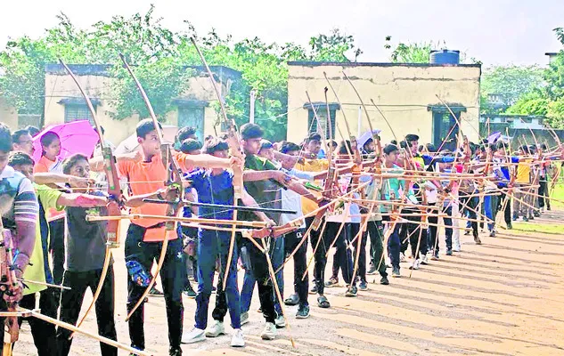 రెండో రోజు పోటాపోటీగా ఆర్చరీ పోటీలు