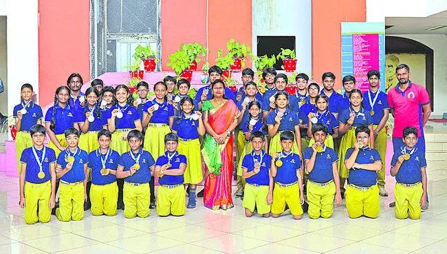 రోలర్‌ స్కేటింగ్‌లో  నలంద విద్యార్థుల సత్తా 