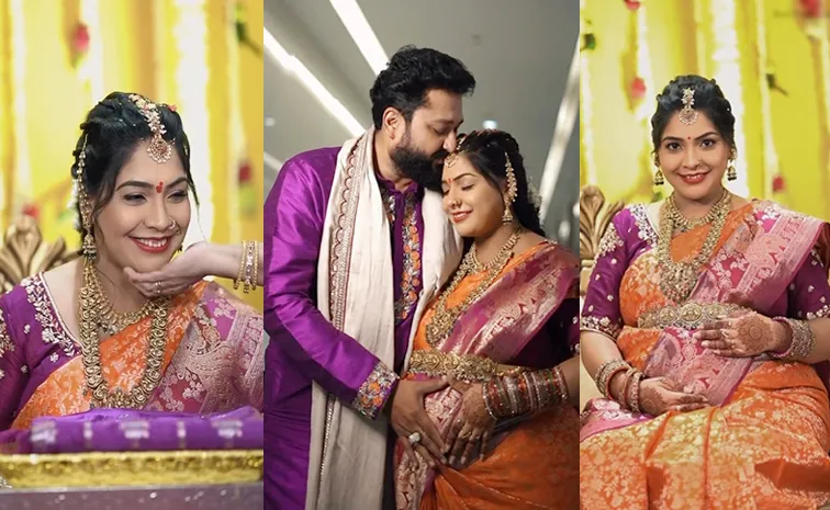 Actor Sai Kiran Shares Wife Sravanthi Baby Shower Video