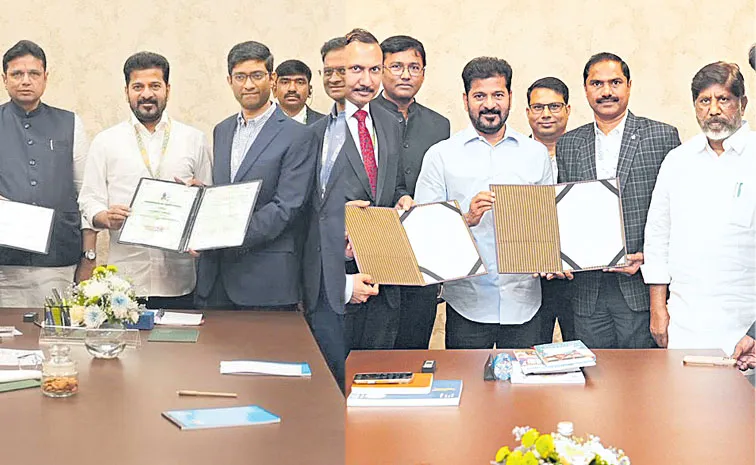 MoUs signed in the presence of Chief Minister Revanth Reddy