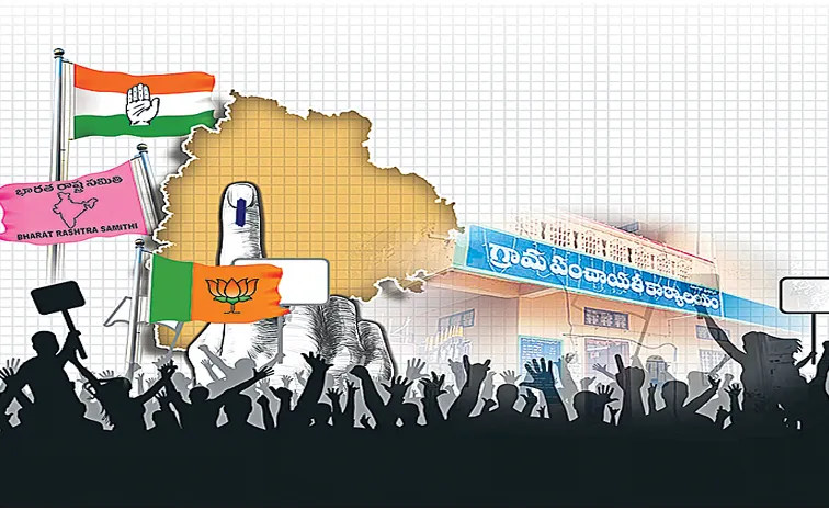 Major parties satisfied with initial results of Panchayats in telangana