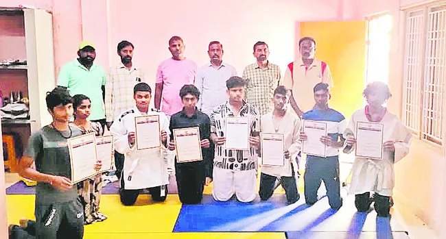 రాష్ట్ర స్థాయి జూడో పోటీలకు క్రీడాకారులు ఎంపిక 