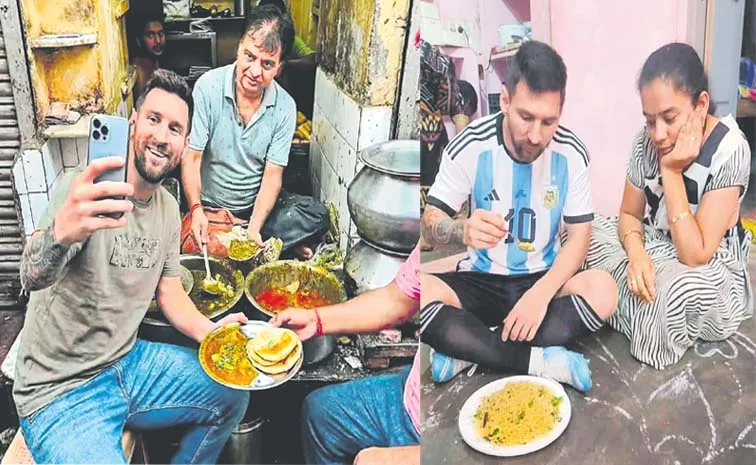 AI-generated images claiming real photos of people with Lionel Messi