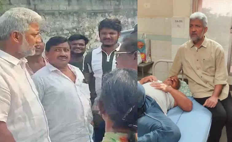 TDP Goons Attack Two Men for Met Vallabhaneni Vamsi