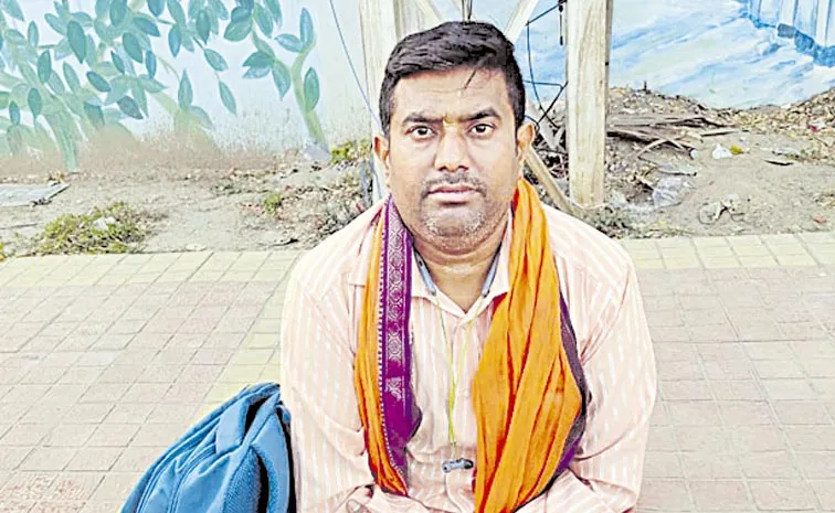 Victim protest at Anantapur District Collectorate