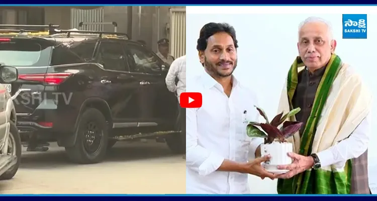లోక్ భవన్ చేరుకున్న YS జగన్ గవర్నర్ తో భేటీ