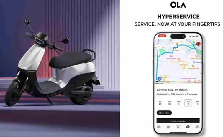 Service Booking From The App Ola Electric