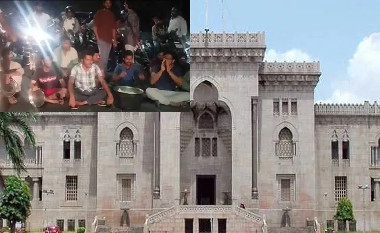 osmania university students protest for hostel food