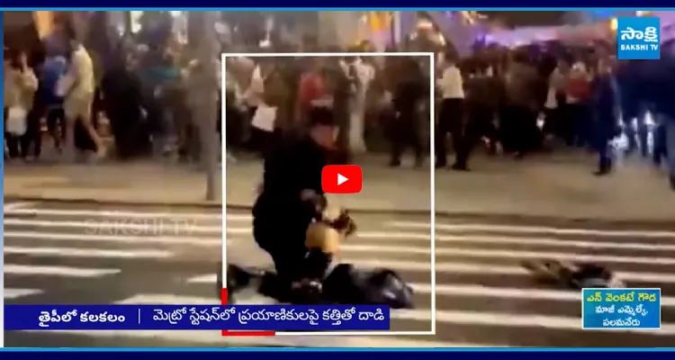 ప్రయాణికులపై స్మోక్ బాంబులు, కత్తితో దుండగుడు  దాడి