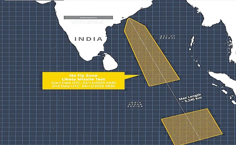 విశాఖ తీరం నుంచి 3,240 కి.మీ. డేంజర్‌ జోన్‌  