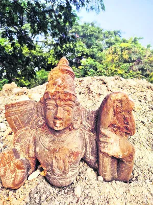 బయటపడిన శ్రీరాముడి విగ్రహం 