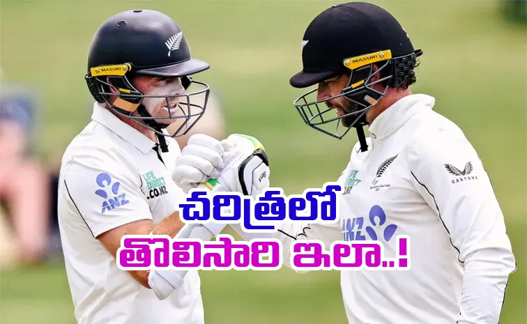 Conway and Latham become the first opening duo to hit hundreds in both innings of a first class game1